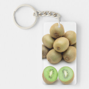 Kiwis still life keychain