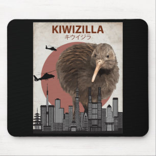 Kiwizilla Funny Kiwi New Zealand Bird Lovers Gift Mouse Pad