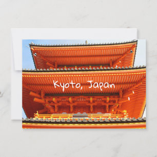 Kiyomizu-dera temple, Kyoto, Japan Card