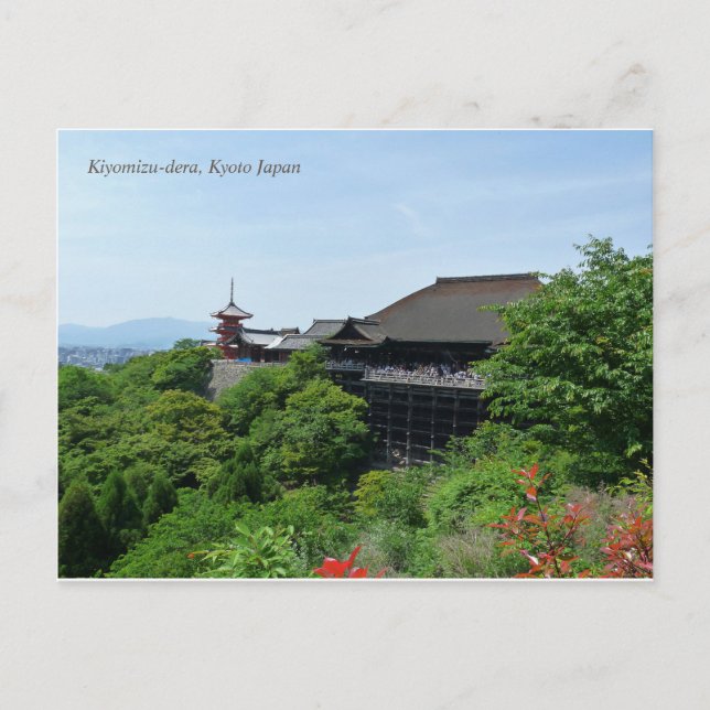 Kiyomizu-dera Temple Kyoto Japon Carte postale (Devant)