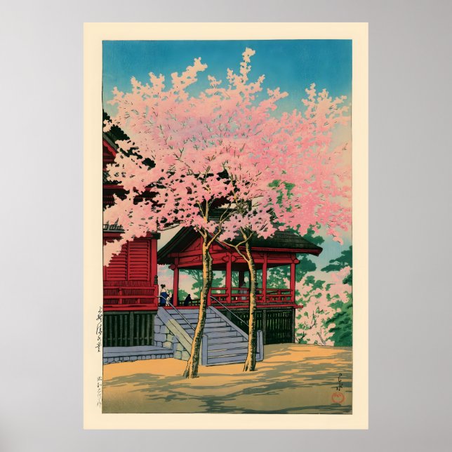 Kiyomizu Hall Ueno by Kawase Hasui Poster (Front)
