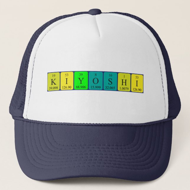 Kiyoshi periodic table name hat (Front)