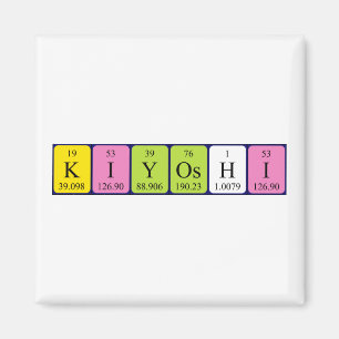 Kiyoshi periodic table name magnet