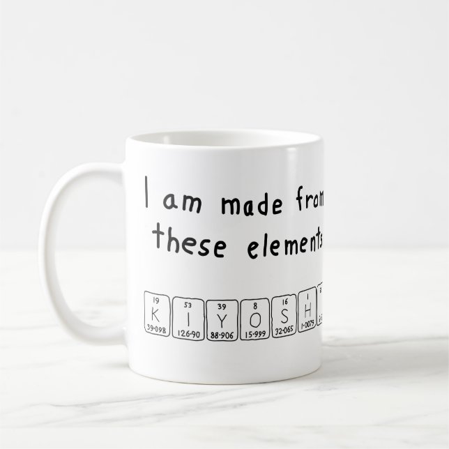 Kiyoshi périodique nom de table tasse (Gauche)