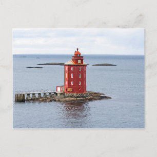 Kjeungskjaer Lighthouse, Norway Postcard