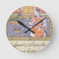 Kjujista, the Merchant's Wife, talking to a Parrot