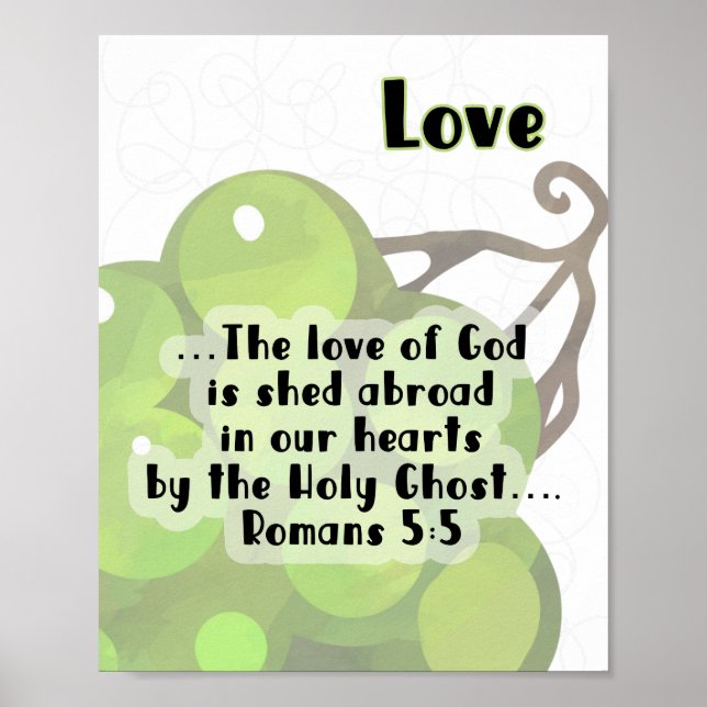 KJV Fruit of the Spirit Poster - Love (Front)