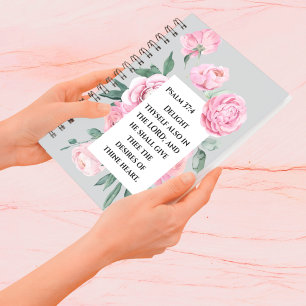 KJV Psalm Pink Peony Woman's Devotional Journal