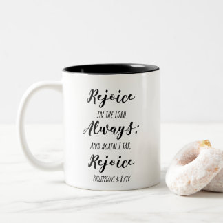 KJV Scripture Mug - La joie dans le Seigneur toujo