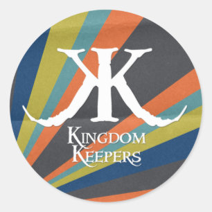 KK Striped Circle Sticker