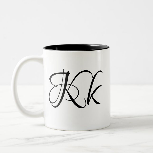 Kk Two-Tone Coffee Mug (Left)