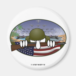 KK WW2 Magnet
