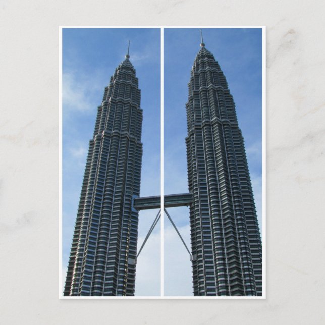 kl petronas twins postcard (Front)