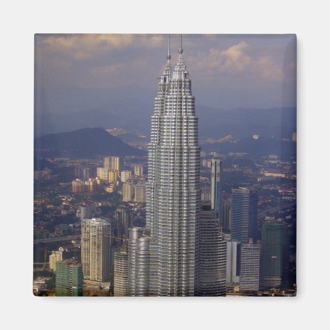 kl skyline towers magnet (Front)