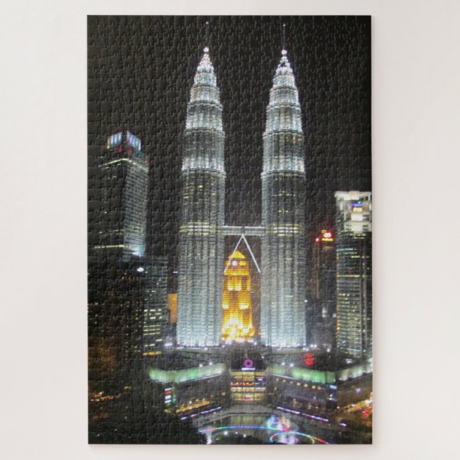 kl towers night light jigsaw puzzle (Vertical)