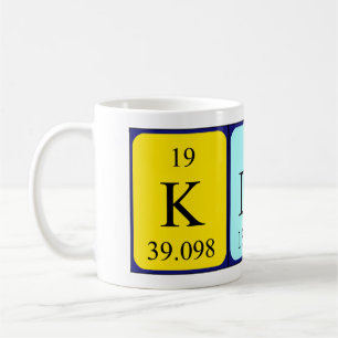 Klaas periodic table name mug