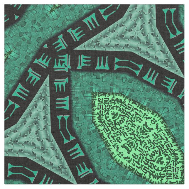 Klaatu Aqua and Green Fabric (Close Up)