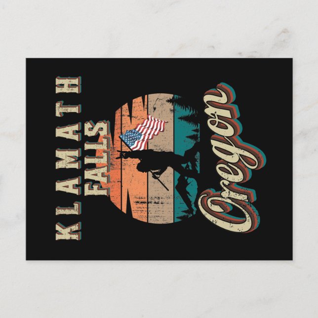 Klamath Falls Oregon Postcard (Front)