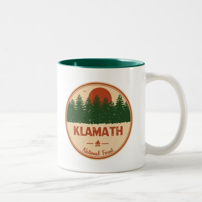 Klamath National Forest Two-Tone Coffee Mug (Right)