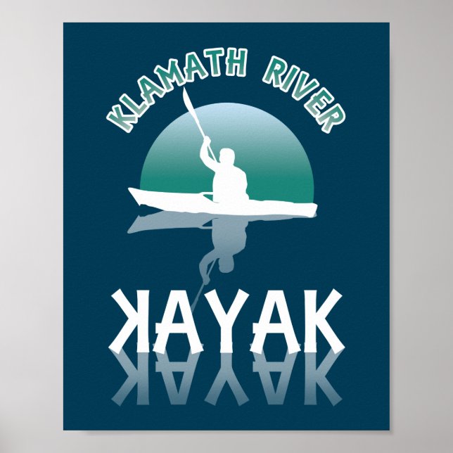 Klamath River California - Kayak Poster (Front)