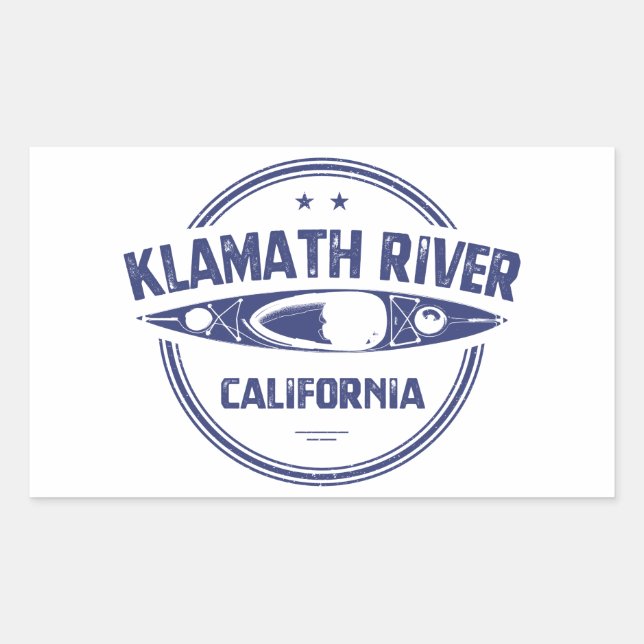 Klamath River, California Sticker (Front)