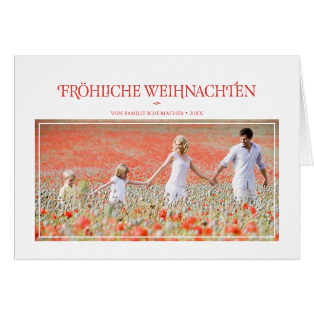 Klassische Feiertags-Gruß (Devant horizontal)