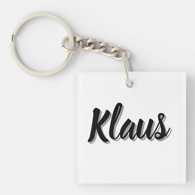Klaus Mens Name, Keychain (Front)
