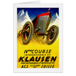 Klausen Race ~ Vintage Automobile Ad