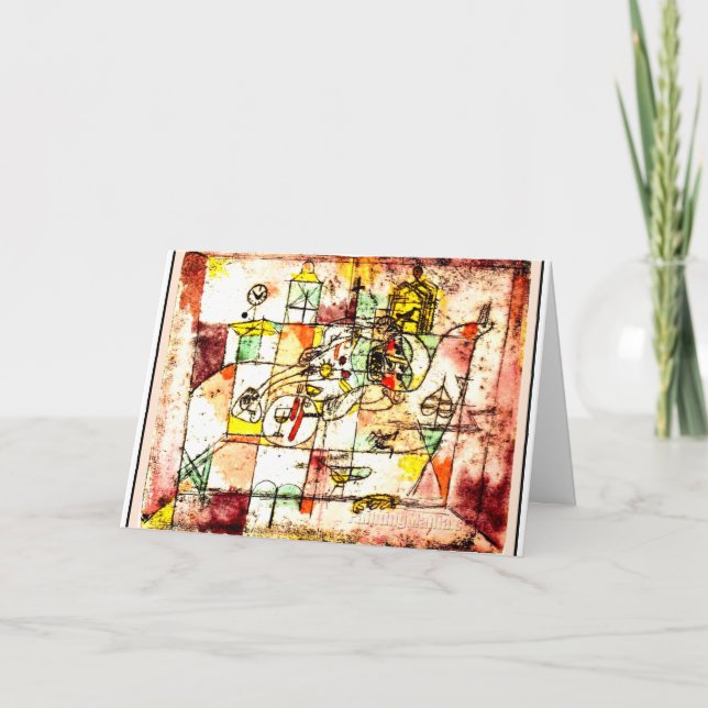 Klee - 203 Moribundus, abstract art Card (Front)