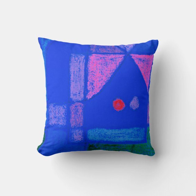 Klee - A Little Room in Venice Throw Pillow (Front)