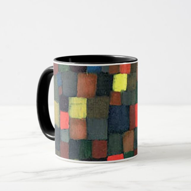 Klee - Abstract Colour Harmony with Squares Mug (Front Left)