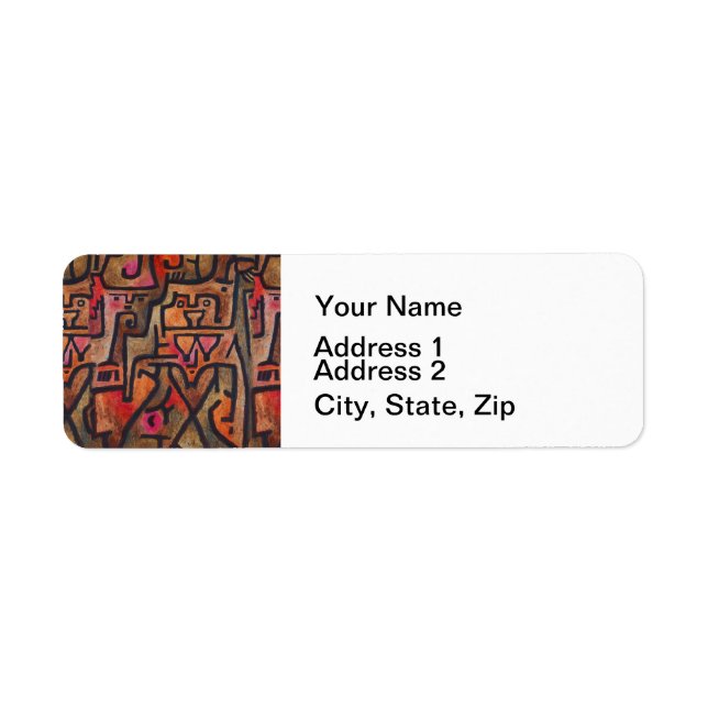 Klee Abstract Forest Expressionist Modern Art (Front)