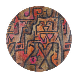 Klee Abstract Forest Expressionist Modern Art Cutting Board
