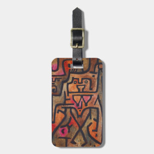 Klee Abstract Forest Expressionist Modern Art Luggage Tag