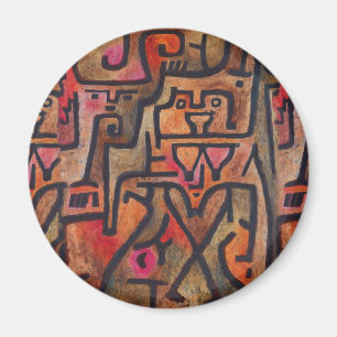 Klee Abstract Red Abstract Expressionist Nature Magnet