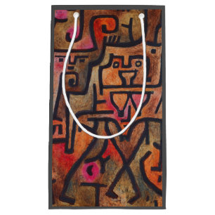 Klee Abstract Red Abstract Expressionist Nature  Small Gift Bag