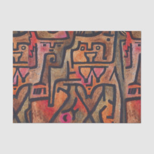 Klee Abstract Red Abstract Expressionist Nature  Tissue Paper