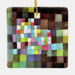 Klee Abstraction with Reference...Tree Ceramic Ornament