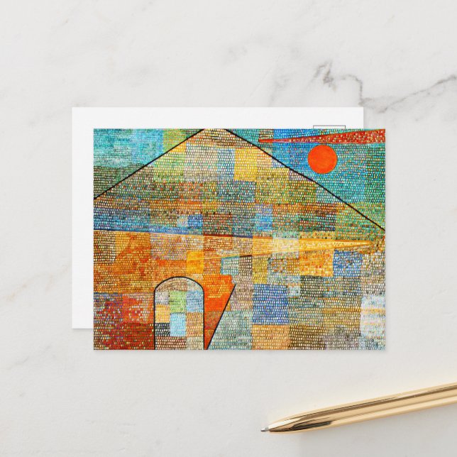 Klee - Ad Parnassus Postcard (Front/Back In Situ)