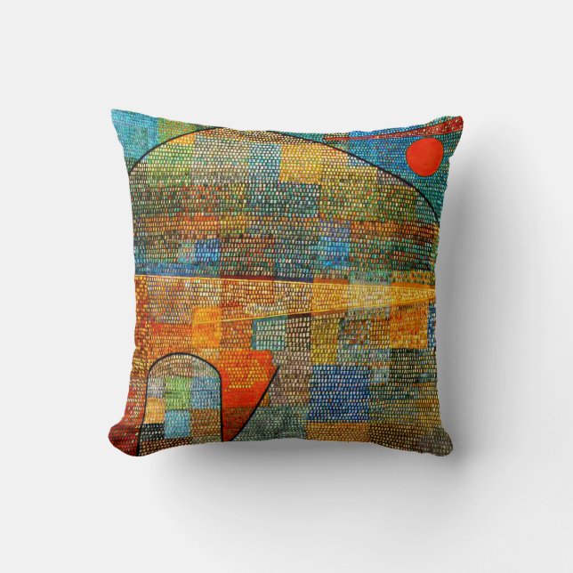 Klee - Ad Parnassus Throw Pillow (Front)