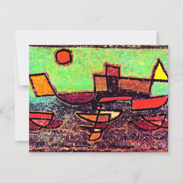 Klee - Afbahrender Dampfer Card (Front)