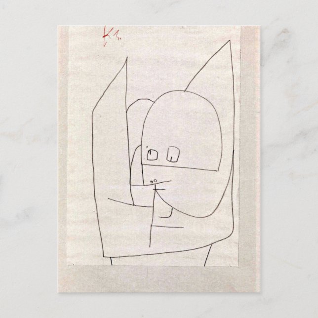 Klee - Altkluger Engel Postcard (Front)