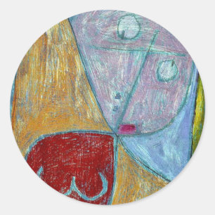 Klee - Angel Still Feminine Classic Round Sticker