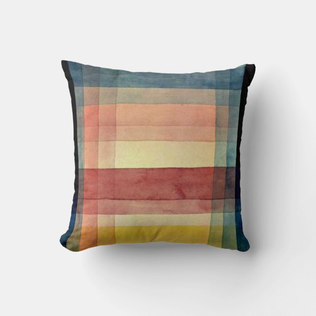 Klee - Architecture of the Plain Throw Pillow (Front)