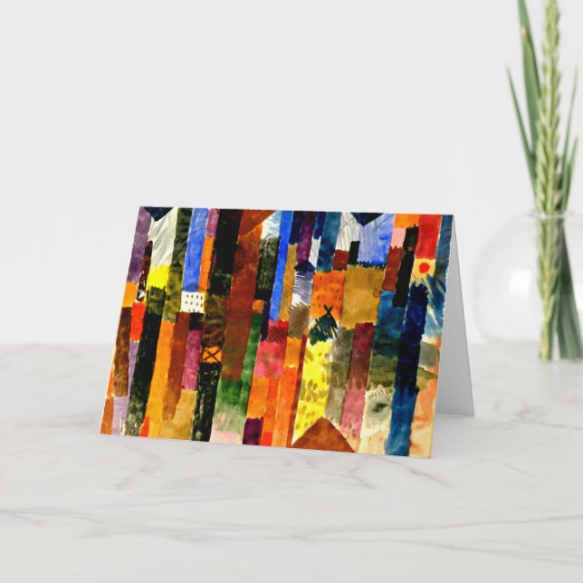 Klee - Before the Town, abstract art, Card (Front)