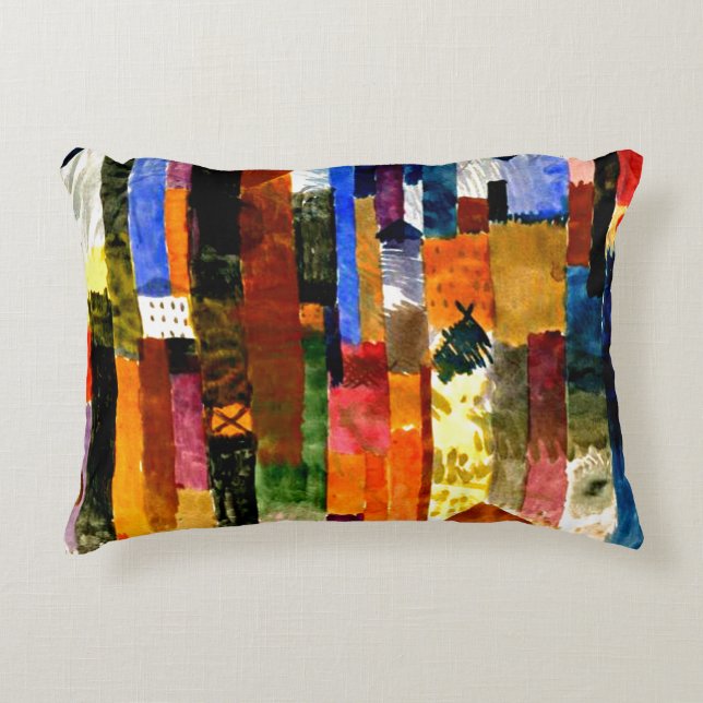 Klee - Before the Town Accent Pillow (Front)
