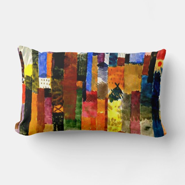 Klee - Before the Town Lumbar Pillow (Front)