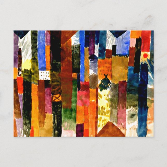 Klee - Before the Town Postcard (Front)