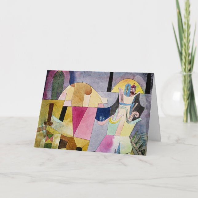 Klee - Black Columns in a Landscape Card (Front)