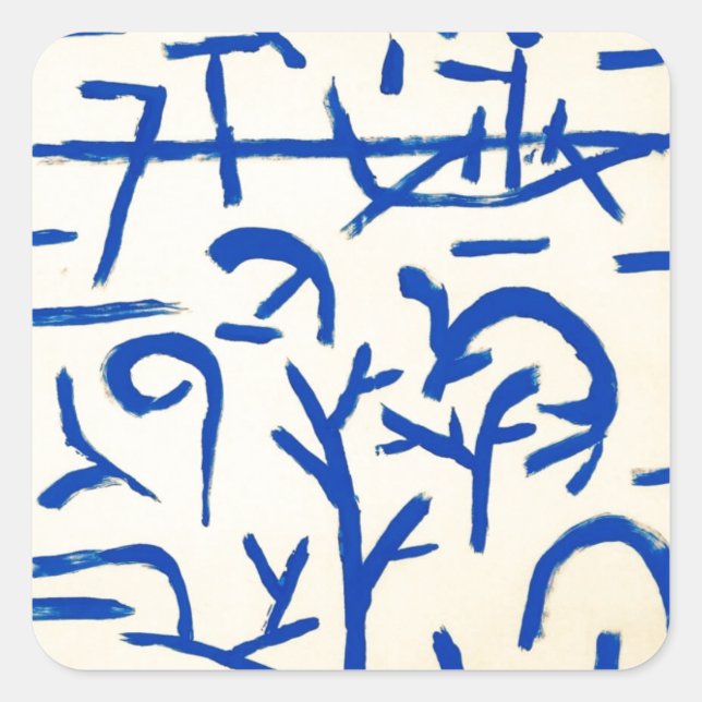 Klee - Boats in the Flood Square Sticker (Front)